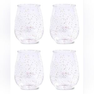 Ban.Do Acrylic Stemless Wine Glasses Set of 4